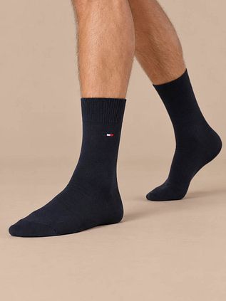 Tommy Hilfiger Chaussettes Classique Lot de 2 paires Bleu Marine