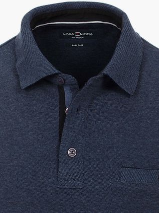 CASAMODA Poloshirt LS Dark Blue