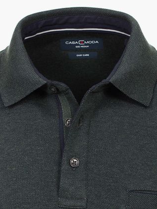 CASAMODA Polo LS Donkergroen