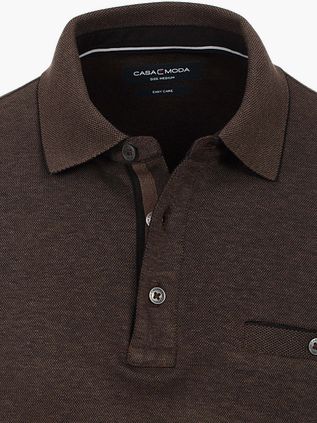 CASAMODA Polo LS Bruin