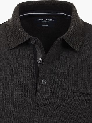 CASAMODA Polo Long Sleeves Antraciet