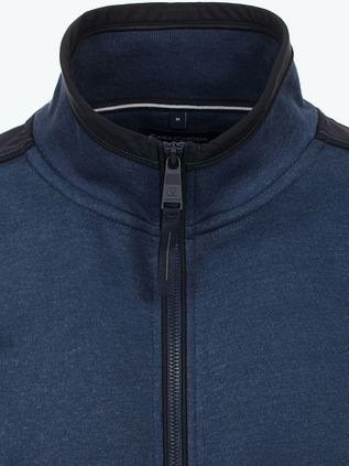 CASAMODA Sport Strickjacke Zip Blau Indigo