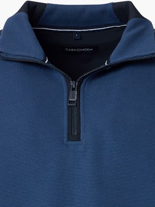 CASAMODA Half Zip Sweat Dark Indigo