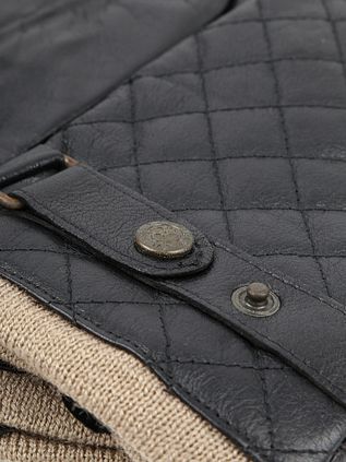 Laimbock Quilted Gloves Blacos Black