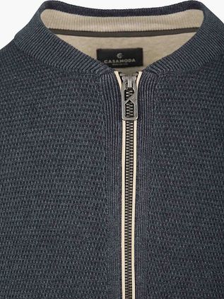 CASAMODA Strickjacke Zip Structure Navy