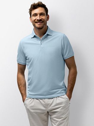 State of Art Poloshirt Piqué Light Blue