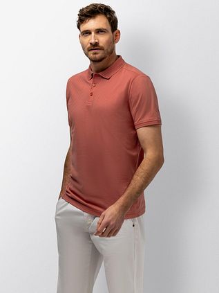 State of Art Polo Effectknit Orange