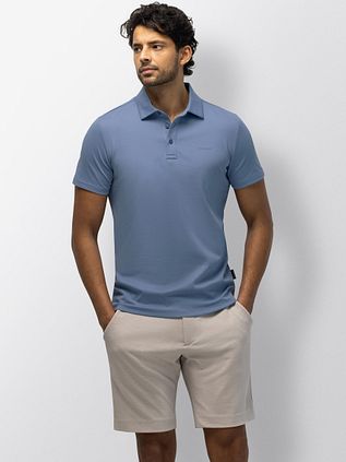 State of Art Polo Shirt Soft Piqué Light Blue