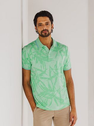 State of Art Poloshirt Faded Leaf Green