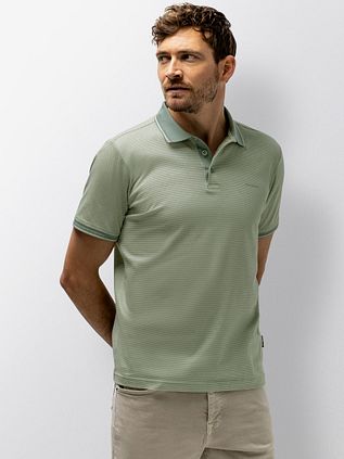 State of Art Polo Effectknit Green