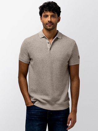 State of Art Strickpolo Beige