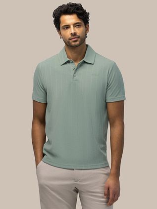 State of Art Polo Shirt Jersey Drop Needle Jade