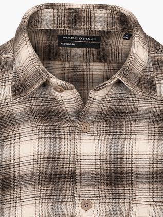 Marc O'Polo Shirt Check Braun