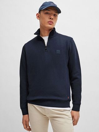 BOSS Zetrust Halfzip Pullover Navy