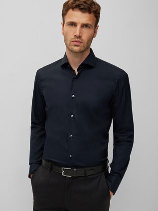 BOSS Hank Schwarz Hemd