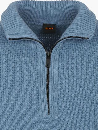 BOSS Half Zip Pullover Kurano Blau