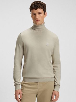 BOSS Rollkragenpullover Akiro Beige