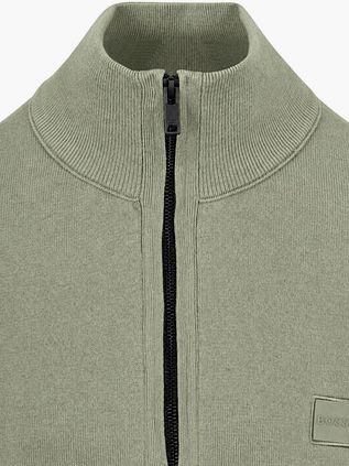 BOSS Kanobix Half Zip Pullover Open Grün
