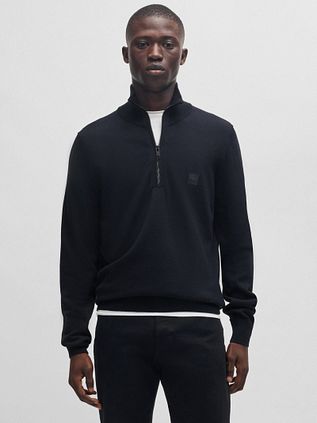 BOSS Kanobix Half Zip Pullover Dunkelblau