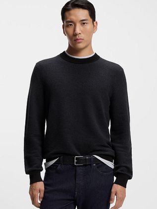 BOSS Pull Aspoki Navy Schwarz