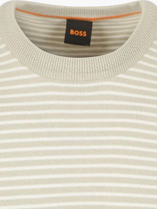 BOSS Knitted T-shirt Kanache Greige