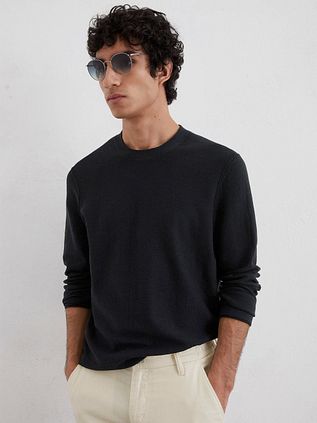Marc O'Polo Pullover Linen Blend Navy