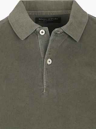 Marc O'Polo Longsleeve Poloshirt Olijfgroen