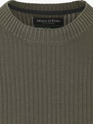 Marc O'Polo Pullover Ribbed Grün