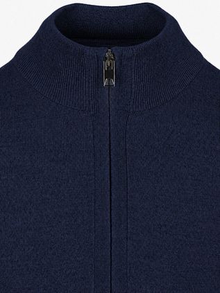 Olymp Half Zip Sweater Wool Navy