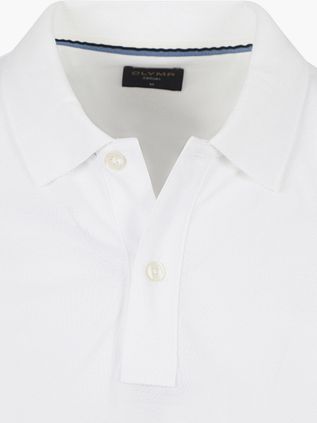 OLYMP Polo Shirt Piqué White