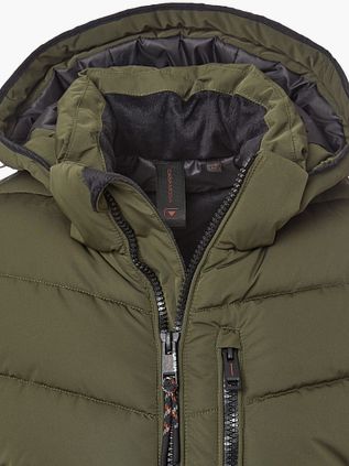 CASAMODA Hooded Puffer Jacke Olivgrün