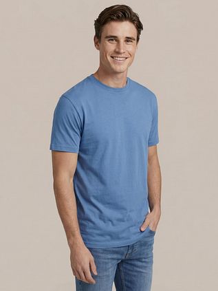 Suitable Obra T-Shirt à Col Rond Haut Bleu Mid 2-Pack