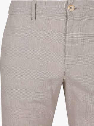 Alberto Lou Chinohose Glencheck Beige