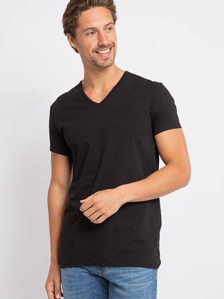 Alan Red V-Hals Dean T-Shirt (2Pack) Zwart
