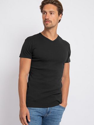 Alan Red T-Shirt V-Hals Vermont Zwart (2pack)