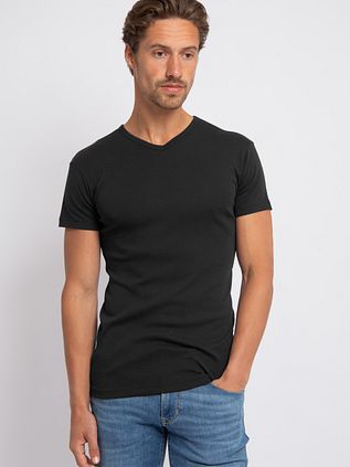 Alan Red Oklahoma T-Shirt Stretch Zwart (2-Pack)