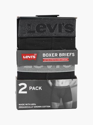 Levi's Brief Boxershorts 2-Pack Schwarz