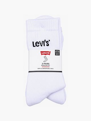 Levi's 3er-Pack Sportswear Socken Weiß