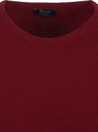William Lockie Pullover Lammwolle Bordeaux