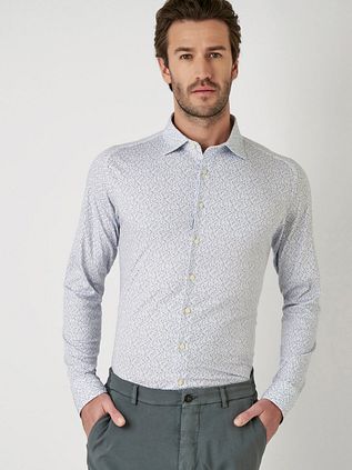 Desoto Shirt Timeless Elegance Print Blue