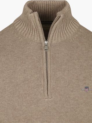 Gant Half Zip Pullover Beige