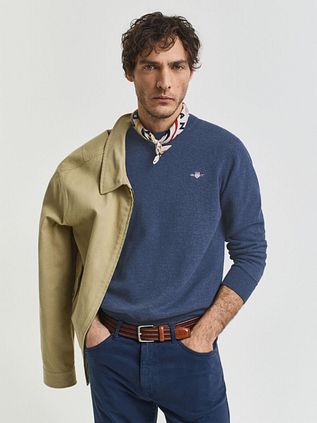 Gant Pullover Melange Blue