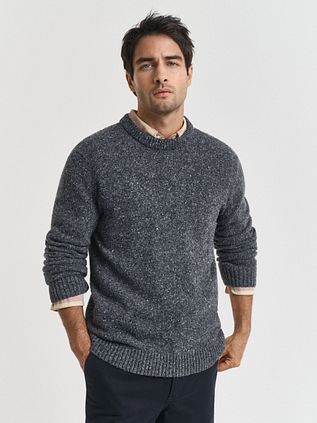 GANT Pullover Wollmischung Anthrazit
