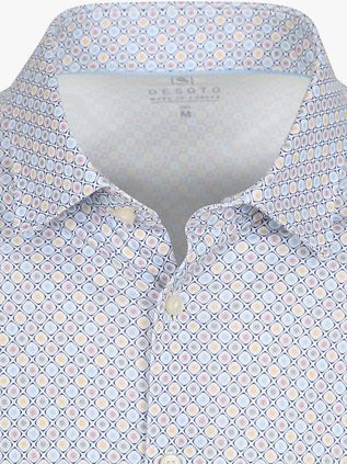 Desoto Shirt Print Light Blue