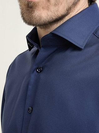 Olymp Chemise Signature Twill Marine