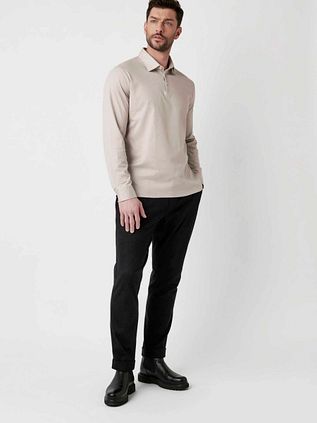 Desoto Longsleeve Poloshirt Essential Beige
