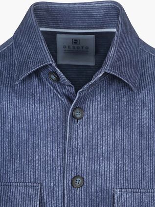 Desoto Overshirt Cord Optics Blue