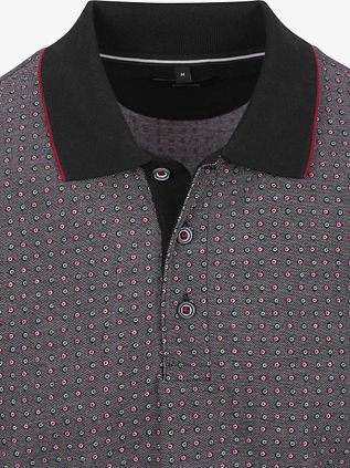 CASAMODA Polo Shirt Print Grey Multicolour