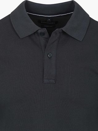 CASAMODA Polo Shirt Piqué Garment Dye Navy