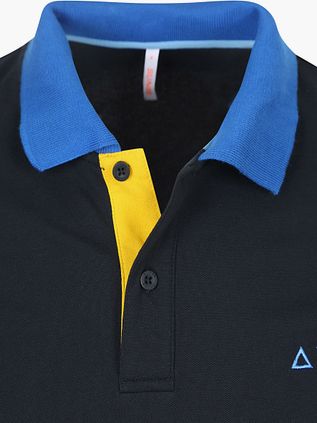 Sun68 Polo Shirt Color Way Navy